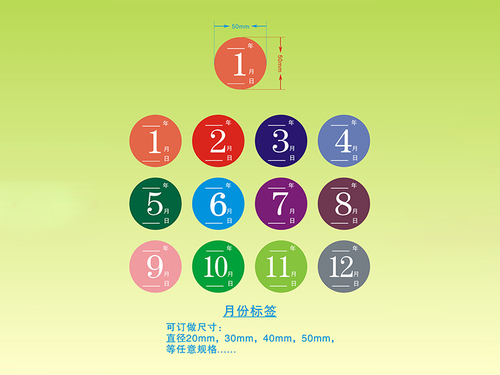 高温彩色标签